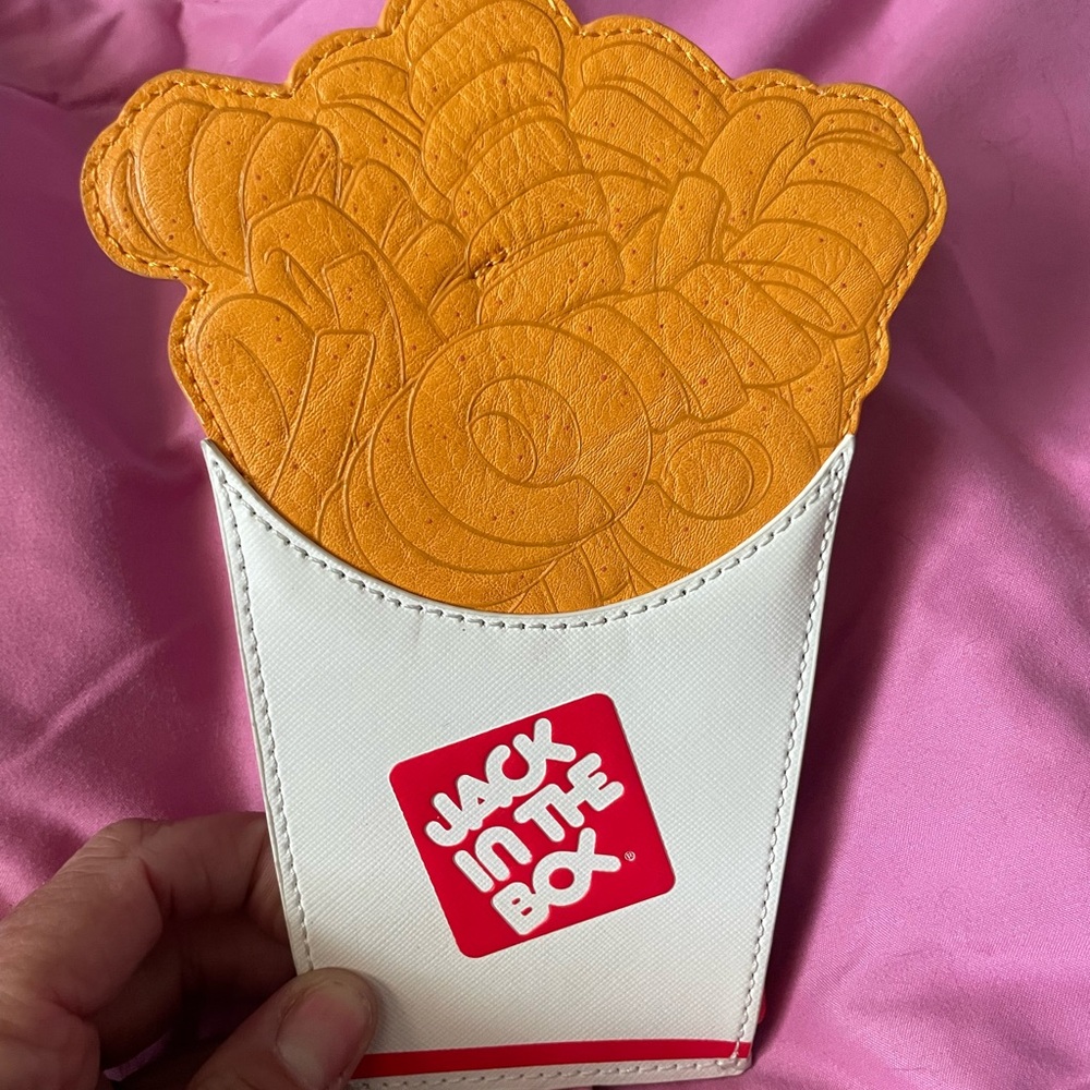 Loungefly Jack in the Box French Fry Wallet - Orange and White